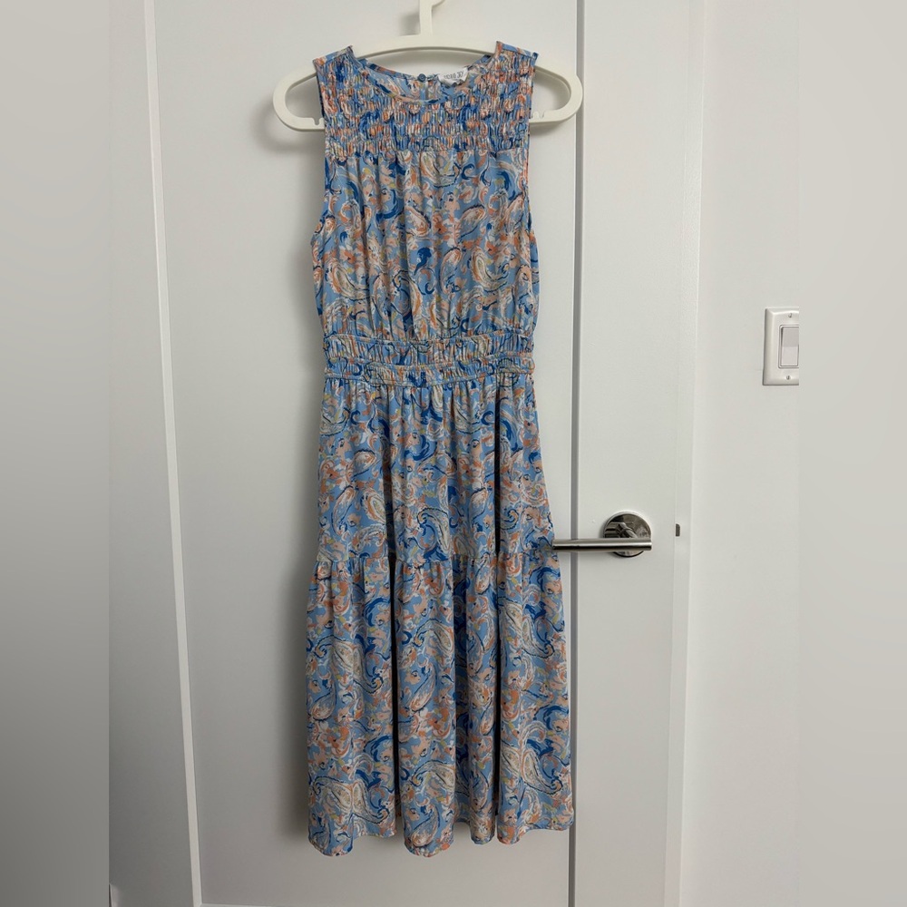 SIENNA SKY M Elegant Beautiful Paisley Dress Empire Waist lined